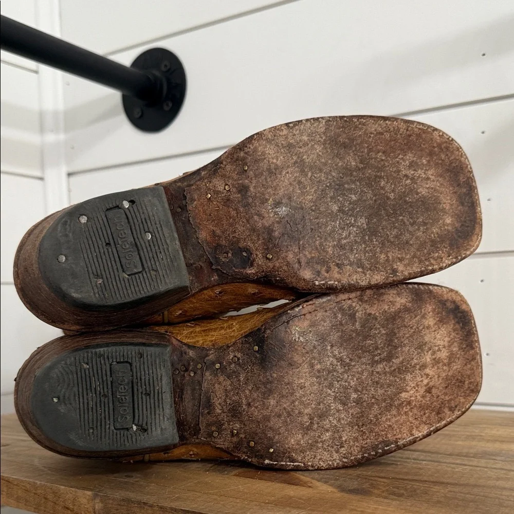 Justin ostrich skin boots - Picture 5 of 6